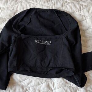 Black Wolves Crop Top